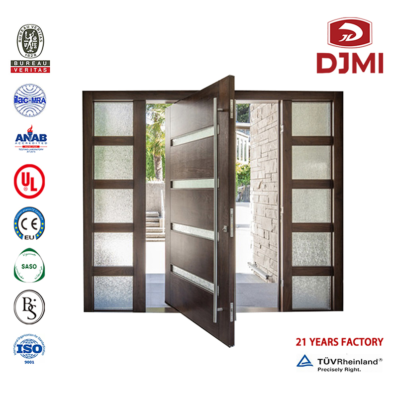 Chinese Factory Wood with Glass Design Main Solid Wood Entrance Doors High Quality Wood Doors for Villas Main Villa Entrance Wood Design Door Billige Typer of Home Moderne Plywood Design Kitchen Entrance Door Wood Wood