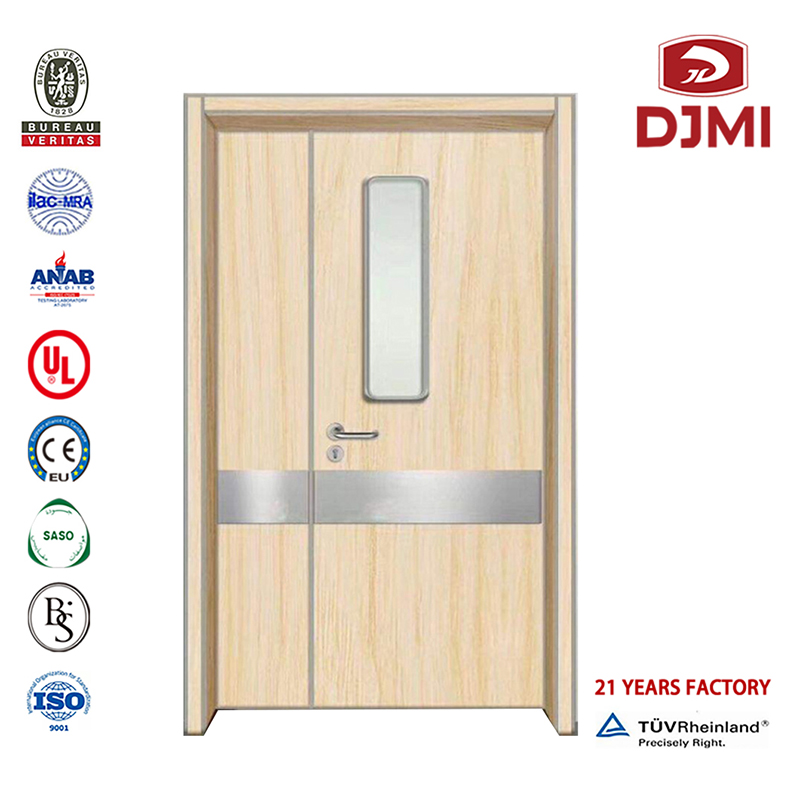 Brugertilpasset stål træ dør hoveddør farver Hospital Døre Nye indstillinger Moused Mother and Son Room Port Chinese Factory Hospital møbler Teak Wood Design Indvendige dør