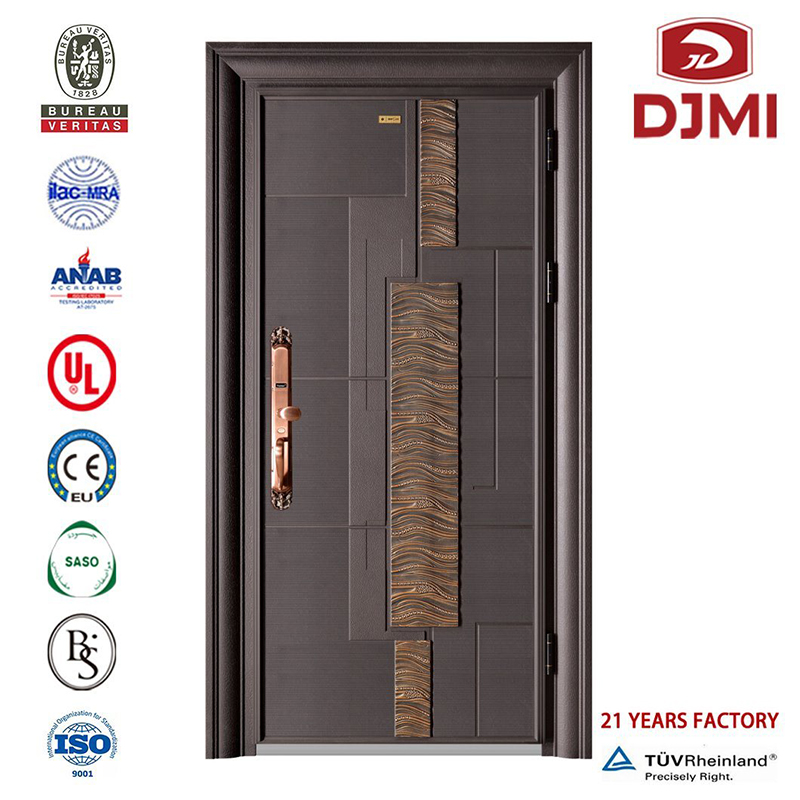 Hot Selling Iron Main Entrance Doors Grill Design Entry Double Leaf Steel Door Price Multifunktionel Front Grill Design Catalogue Color Steel Door Professionel Modern Entry Door